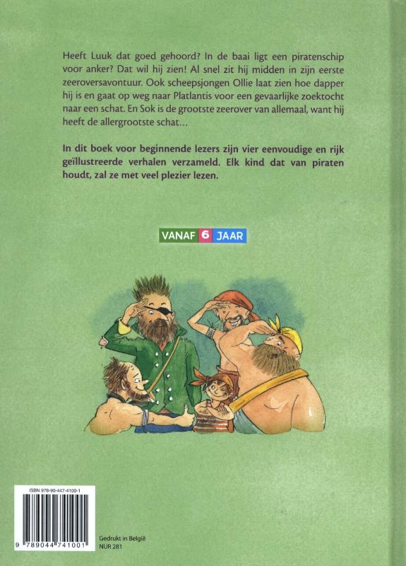 Achterkant van Zeerovervehalen voor beginnende lezers