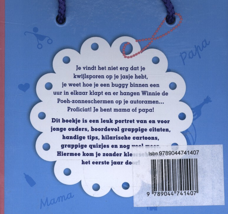 Achterkant van Voor dolgelukkige ouders