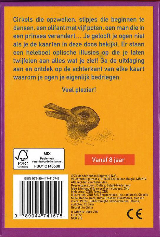Achterkant van Verbazingwekkende optische illusies