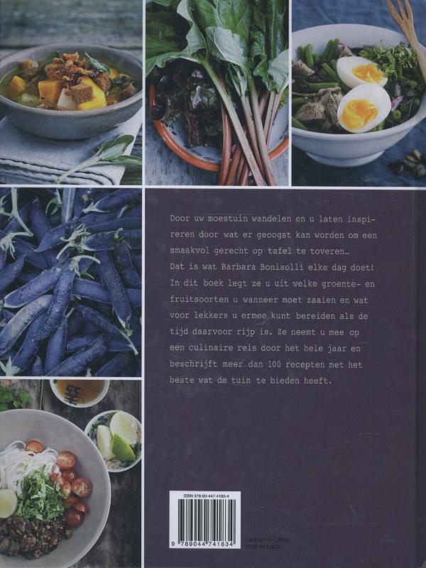 Achterkant van Koken uit eigen tuin