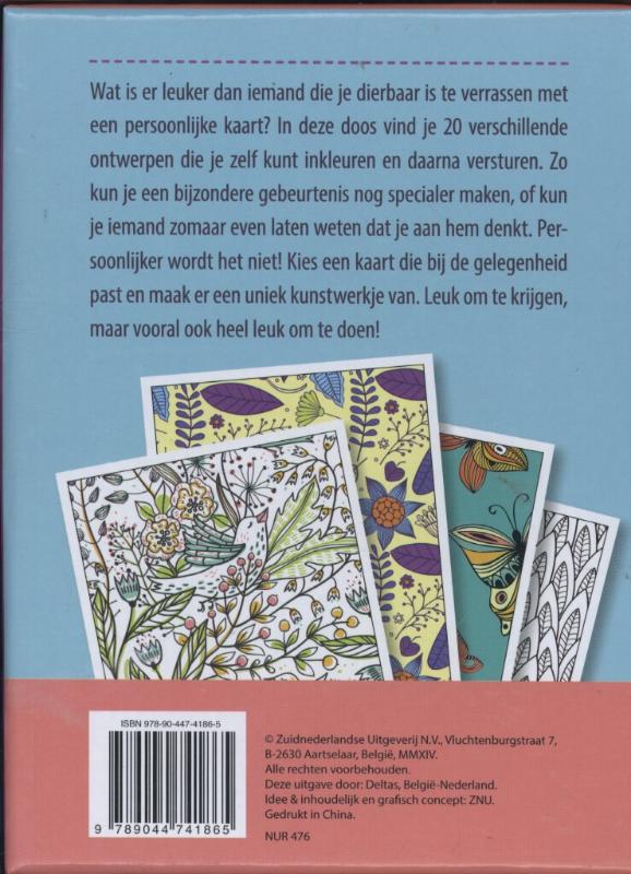 Achterkant van Creatief kleuren voor volwassenen