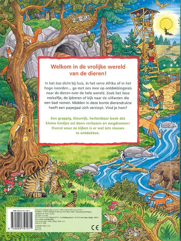 Achterkant van Mijn groot dieren kijk- en zoekboek