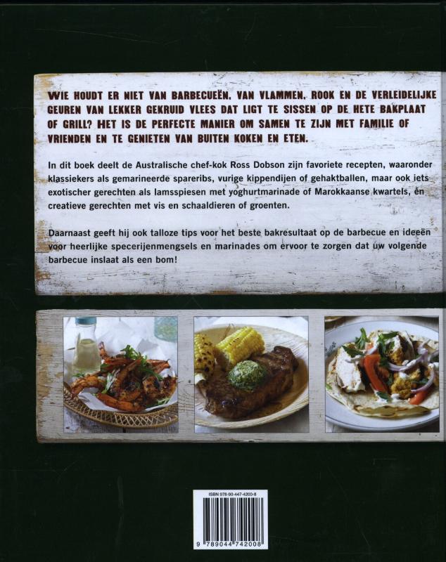 Achterkant van Tijd voor een barbecue