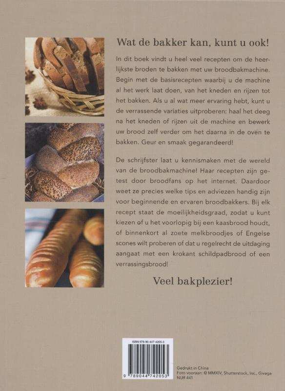 Achterkant van Basishandboek brood bakken