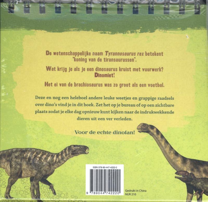 Achterkant van Gek op dino's!