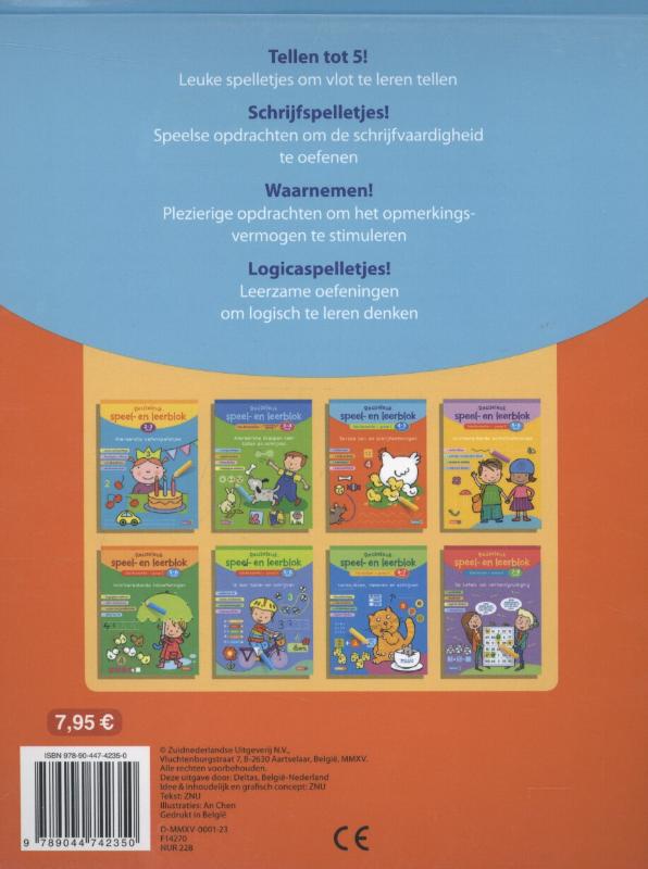 Achterkant van Reuzeleuk speel- en leerblok Tel- en schrijfoefeningen (4-5 j.)