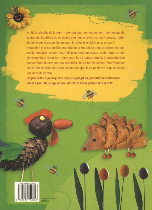 Achterkant van Knutselpret met materialen uit de natuur