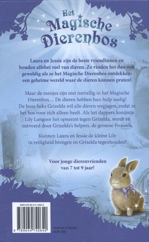 Achterkant van Lily, het dappere konijntje