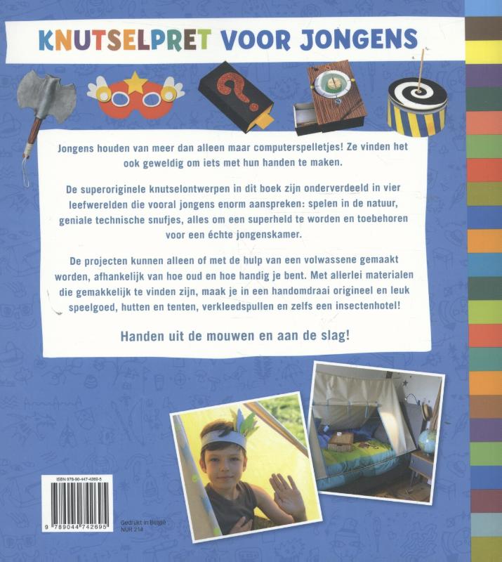 Achterkant van Knutselpret voor jongens