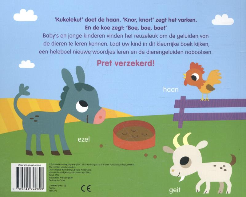 Achterkant van Mijn leuke boerderij kijkboek