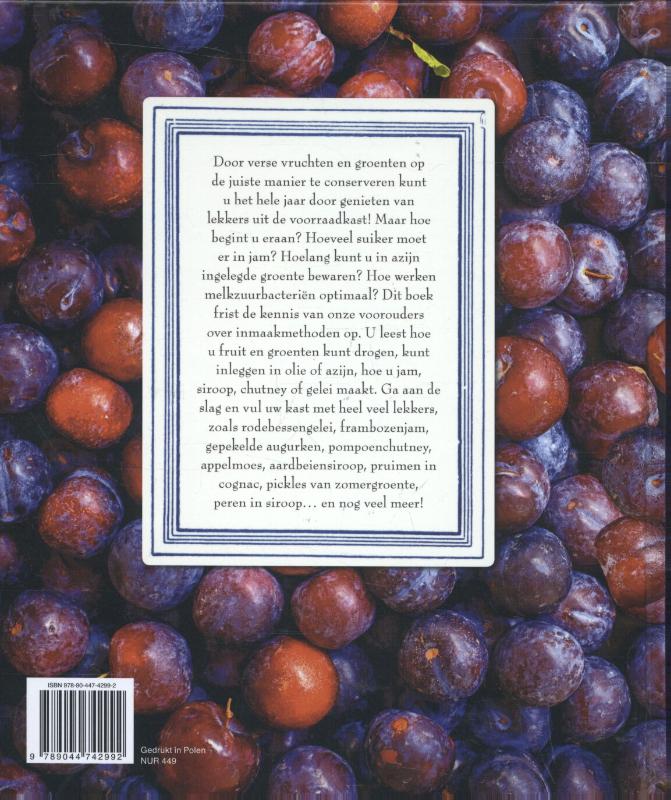 Achterkant van Fruit en groenten inmaken
