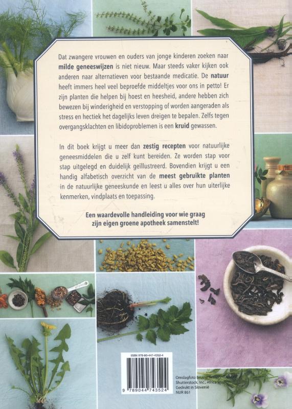 Achterkant van De beste recepten met geneeskrachtige kruiden en planten
