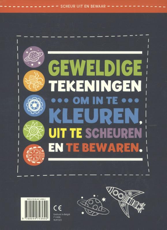 Achterkant van Het megacoole jongens kleurblok