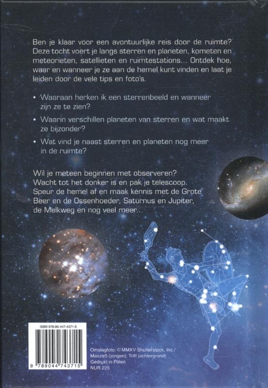 Achterkant van Sterren kijken voor kinderen