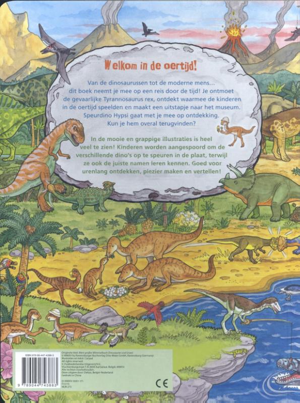 Achterkant van Mijn grote Dino kijk en zoekboek
