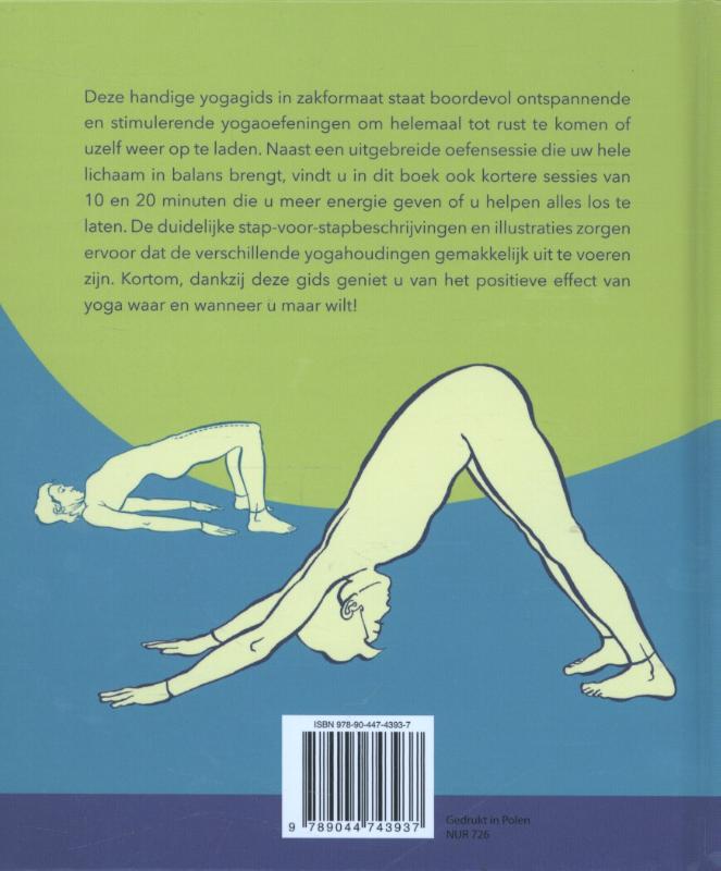 Achterkant van Basisboek yoga
