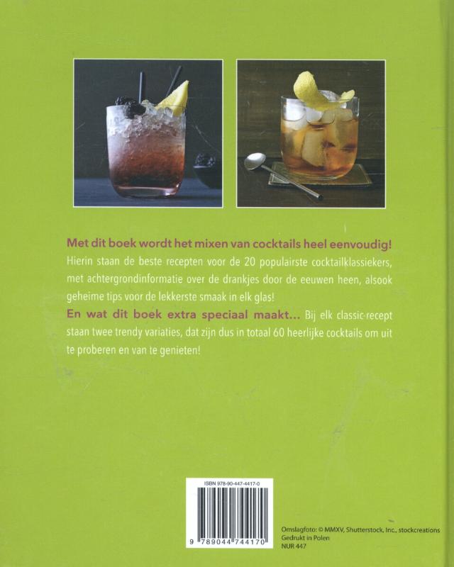 Achterkant van Cocktail classics