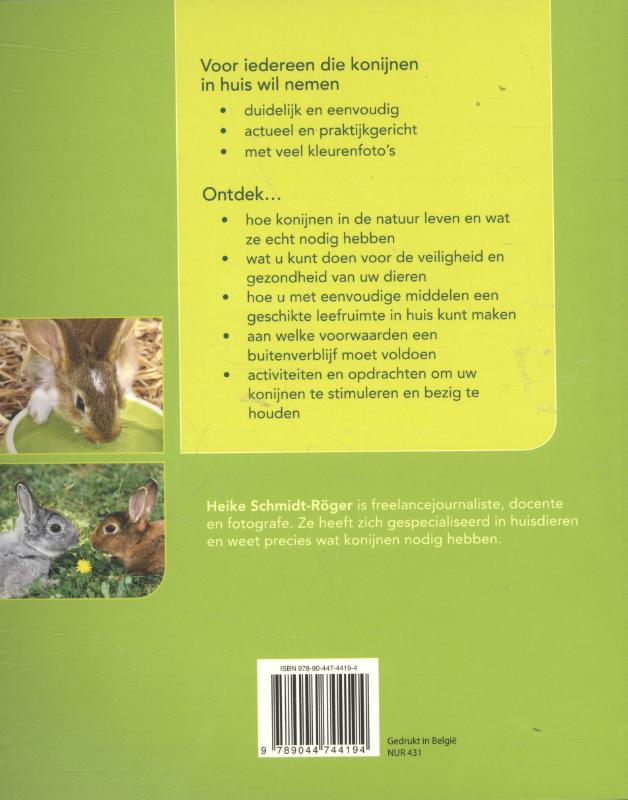 Achterkant van Konijnen houden
