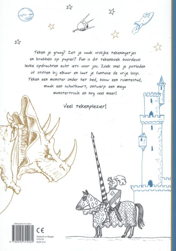 Achterkant van Het allerleukste tekenboek voor jongens