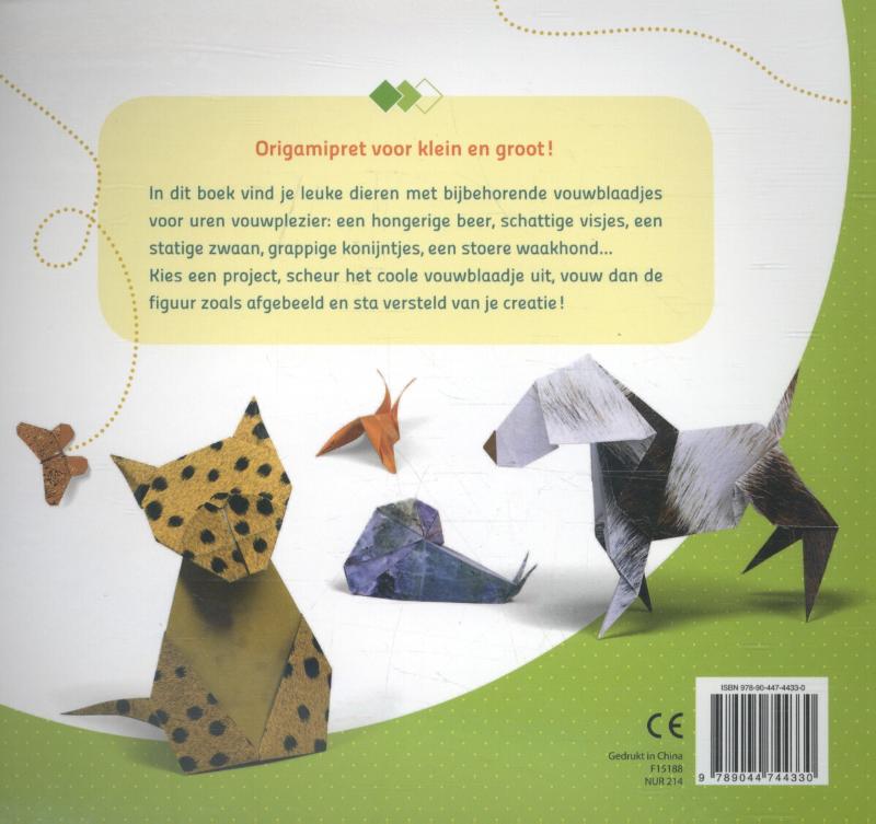 Achterkant van Dieren vouwen