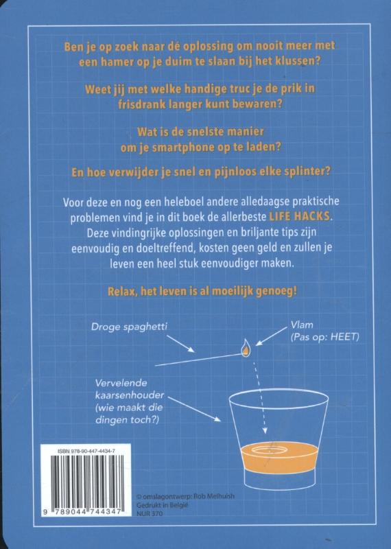 Achterkant van De allerbeste life hacks