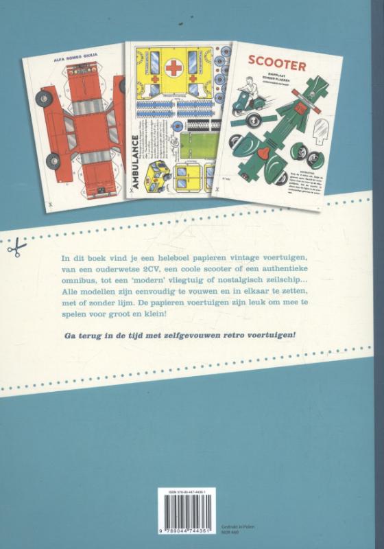 Achterkant van Vintage voertuigen vouwen