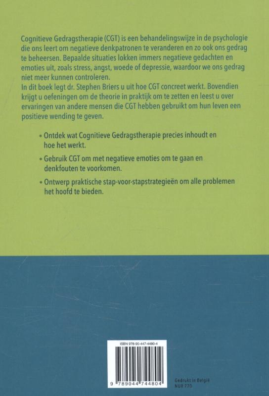 Achterkant van Beter in je vel met cognitieve gedragstherapie