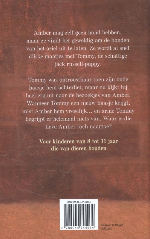 Achterkant van Tommy zoekt een baasje