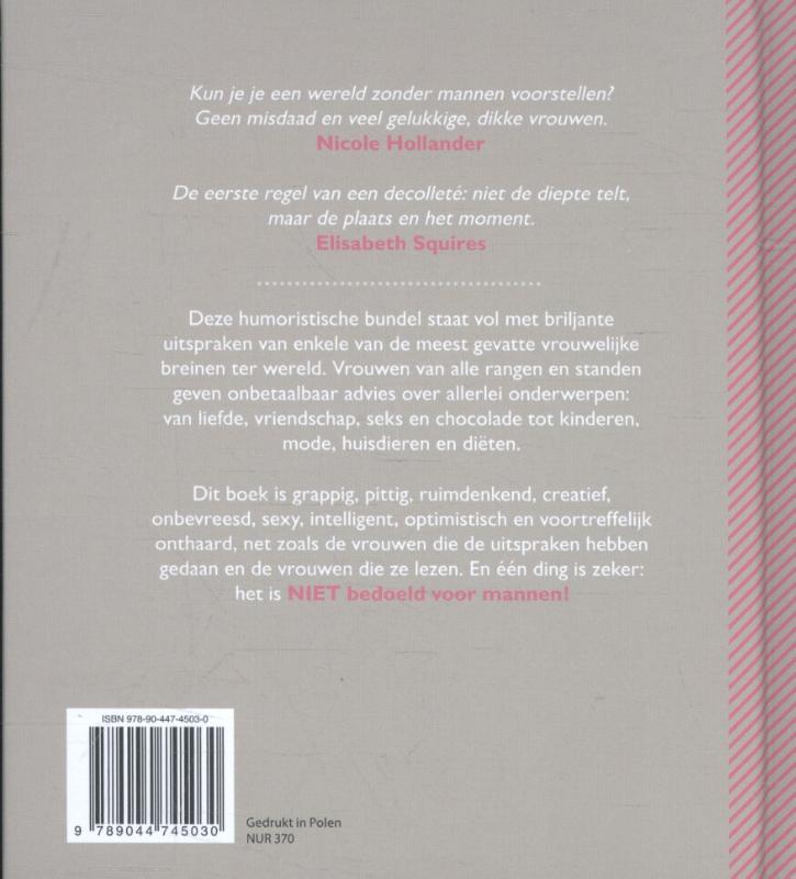 Achterkant van Vrouwen zijn gewoon slimmer
