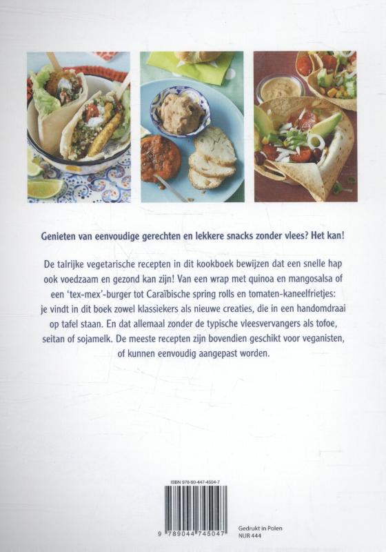 Achterkant van Vegetarisch uit het vuistje