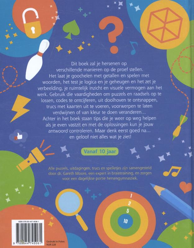 Achterkant van Test je brein!