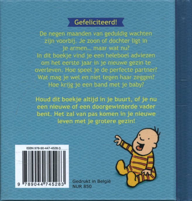 Achterkant van Proficiat papa!