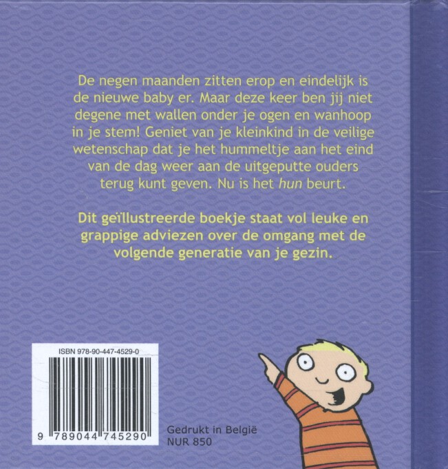 Achterkant van Proficiat oma & opa!