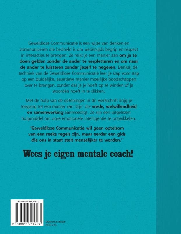 Achterkant van Geweldloze communicatie