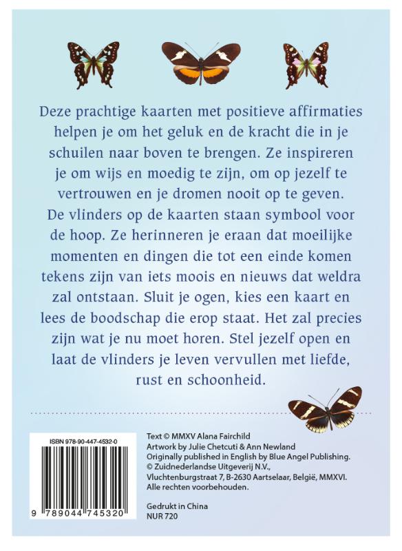 Achterkant van Inspirerende affirmatiekaarten