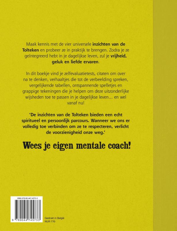 Achterkant van De vier inzichten van de Tolteken