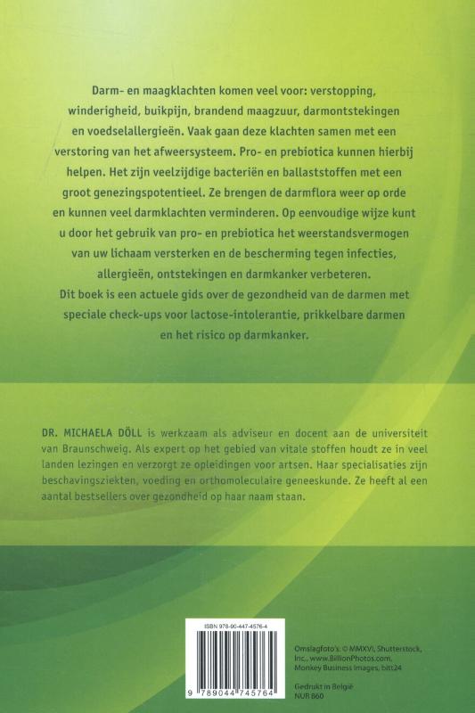 Achterkant van Een supergezonde darmflora met probiotica