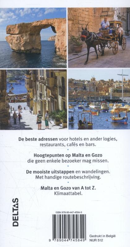 Achterkant van Malta en Gozo