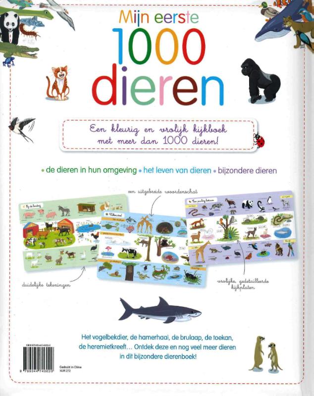 Achterkant van Mijn eerste 1000 dieren