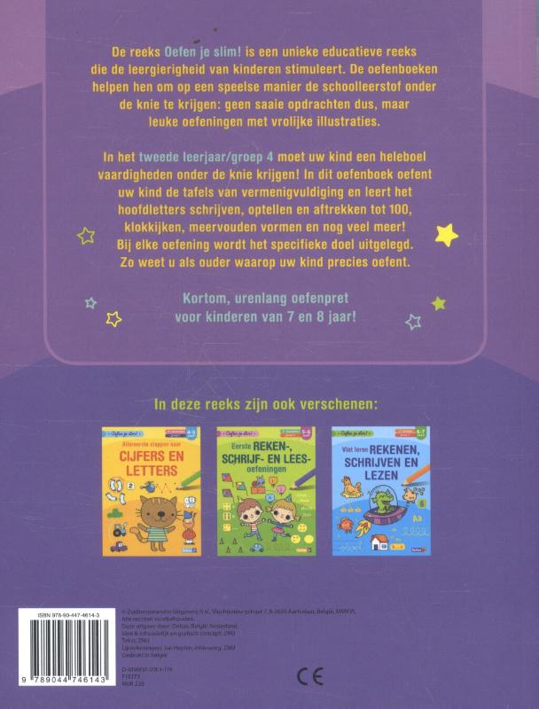 Achterkant van 2de leerjaar groep 4 7-8 jaar