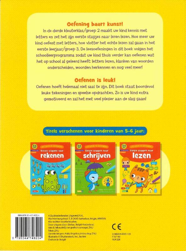 Achterkant van 5-6 jaar