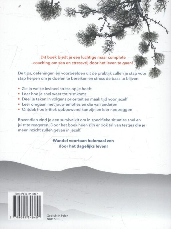 Achterkant van Geen stress meer!