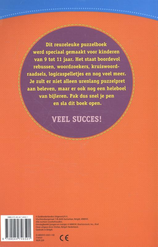Achterkant van Mijn reuzedik leerrijk puzzelboek