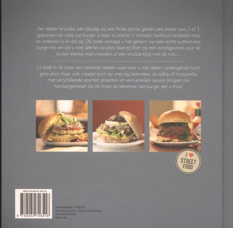 Achterkant van Waanzinnig lekkere hamburgers