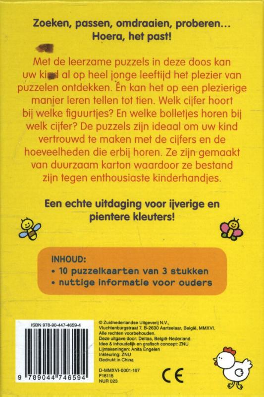 Achterkant van Tellen van 1 tot 10