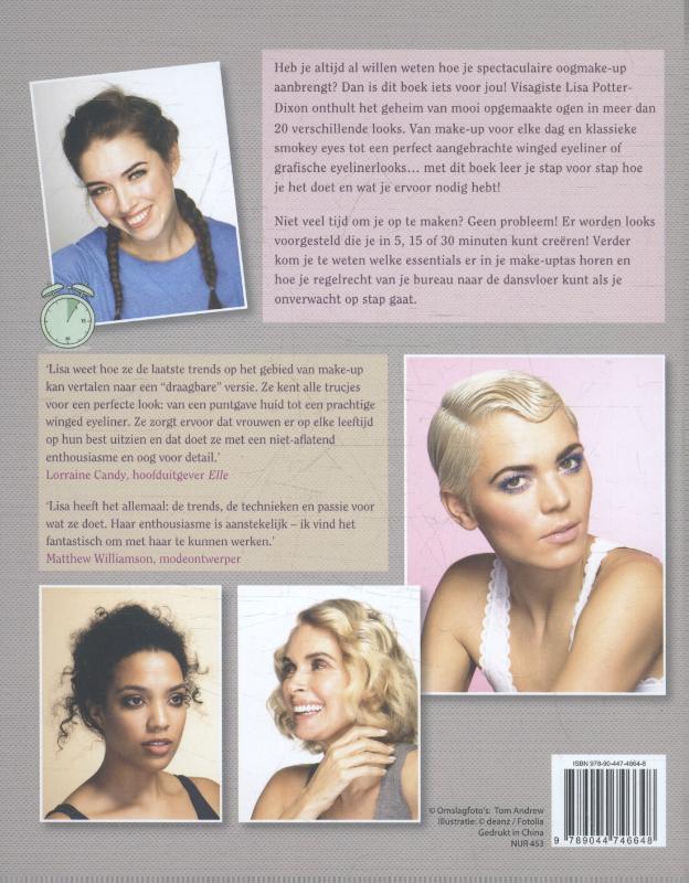 Achterkant van Make-up voor stralende ogen