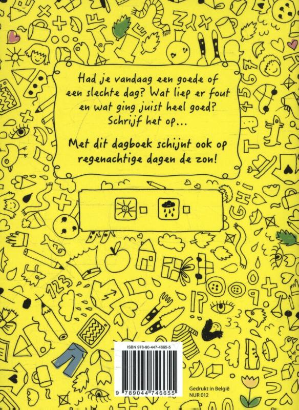 Achterkant van Dagboek voor goede en slechte dagen