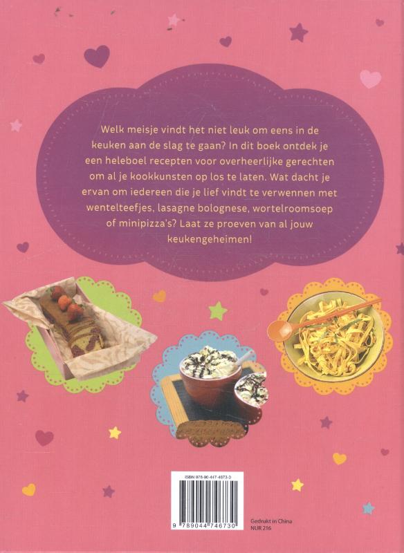 Achterkant van Kookpret voor meisjes