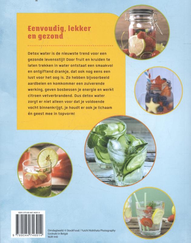 Achterkant van Detox water