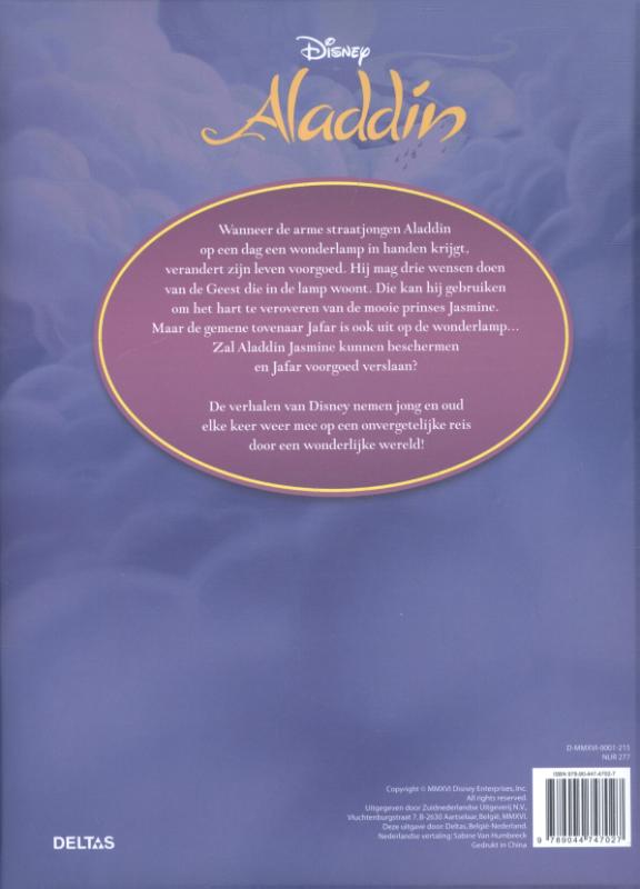 Achterkant van Aladdin